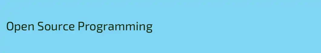 Open Source Programming
